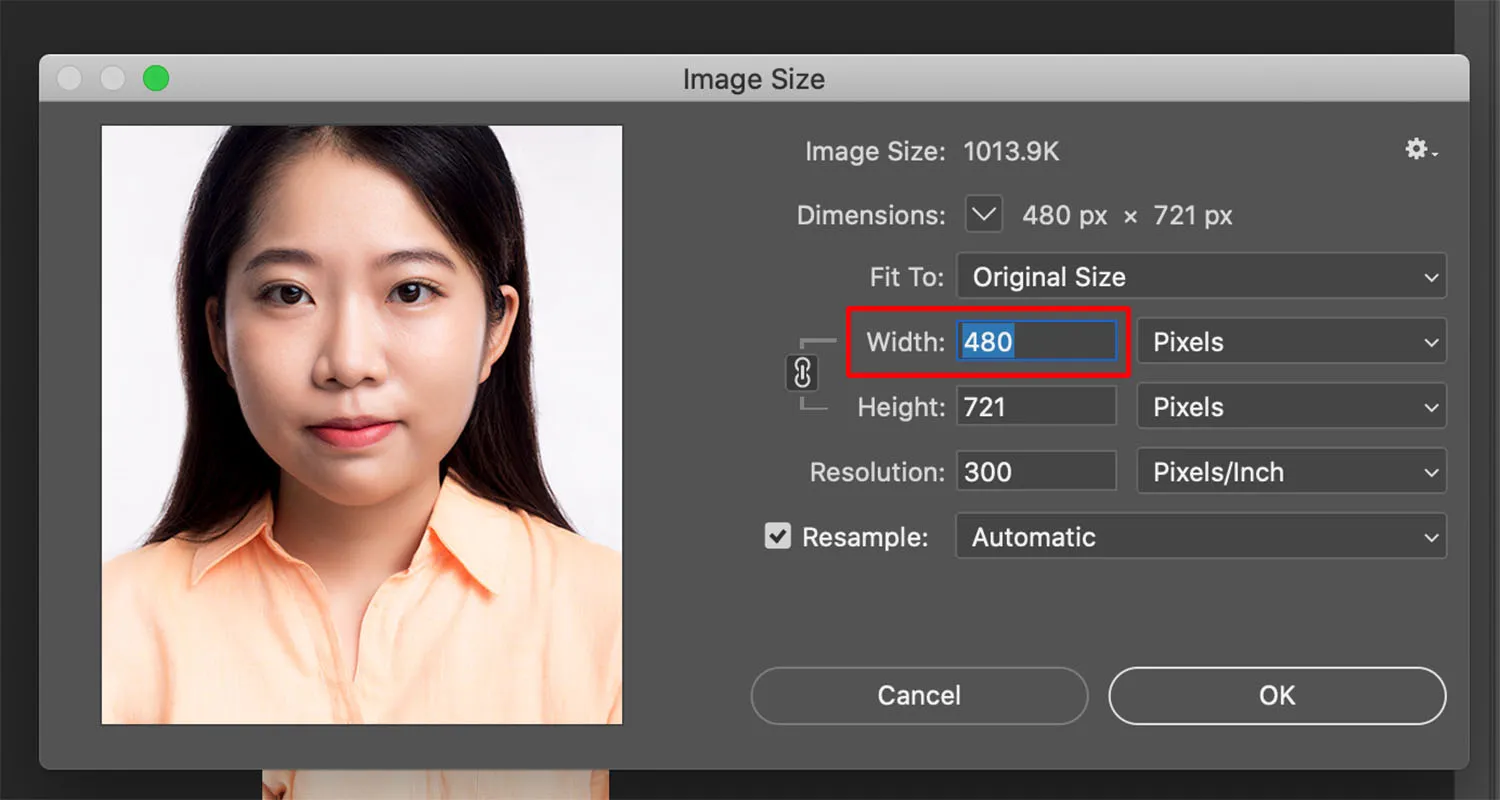 Khắc phục lỗi độ lớn phương ngang không đủ pixel trên Photoshop- hình ảnh