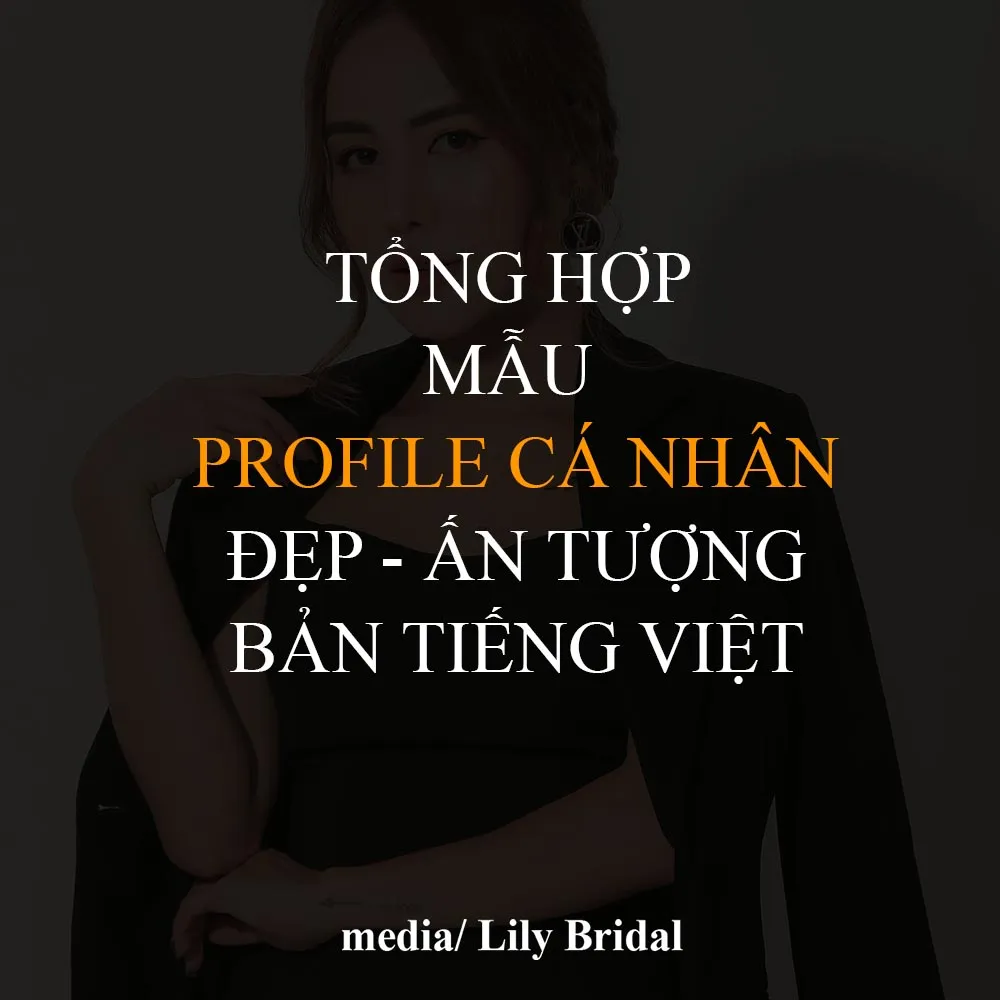 tổng hợp mẫu profile cá nhân đẹp ấn tượng - ảnh