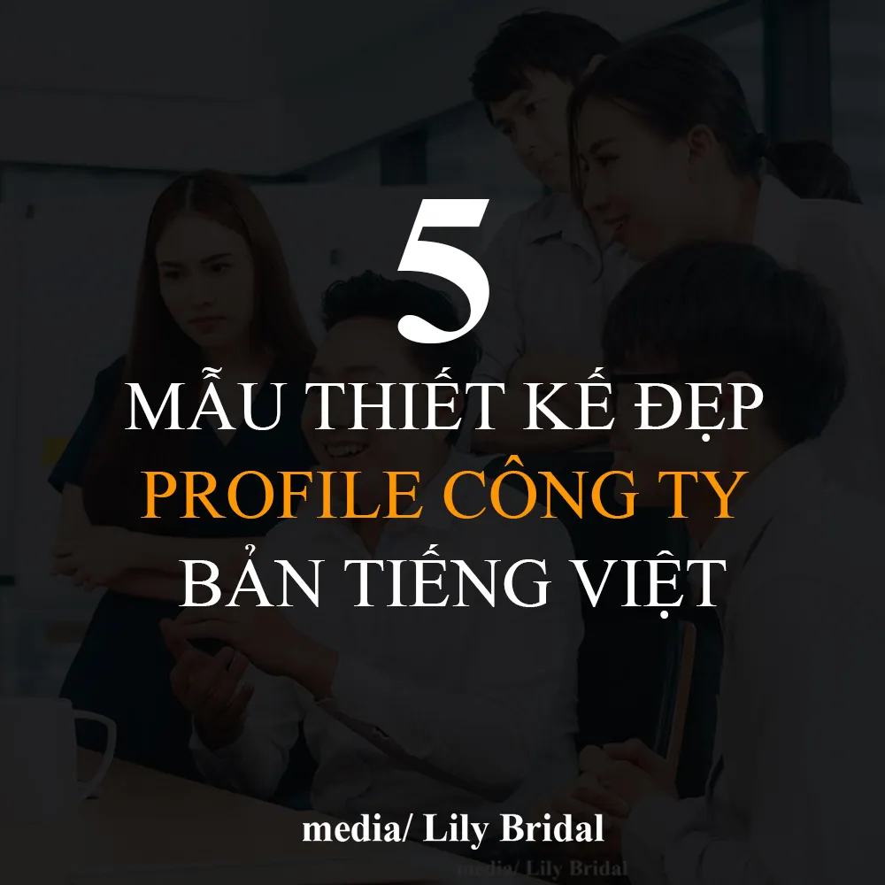 5 Mẫu thiết kế profile công ty đẹp bản tiếng việt - ảnh bìa