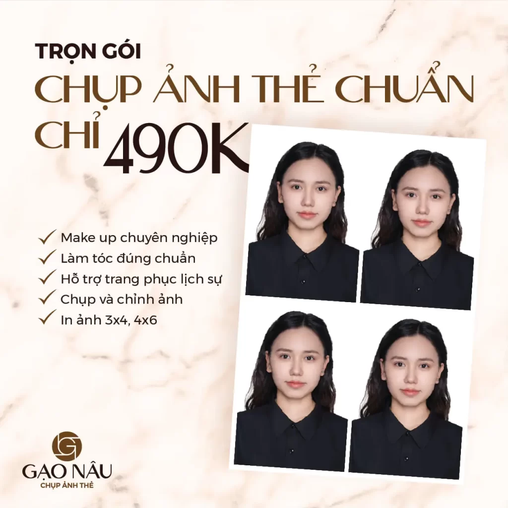 Gạo nâu -chụp ảnh thẻ chuẩn tại quận 3