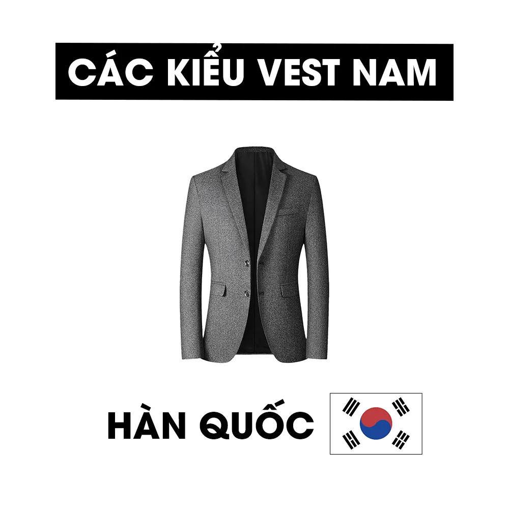 Các kiểu áo vest nam hàn quốc - ảnh bìa