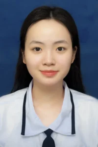 Chụp ảnh thẻ phông xanh cho nữ - media lily