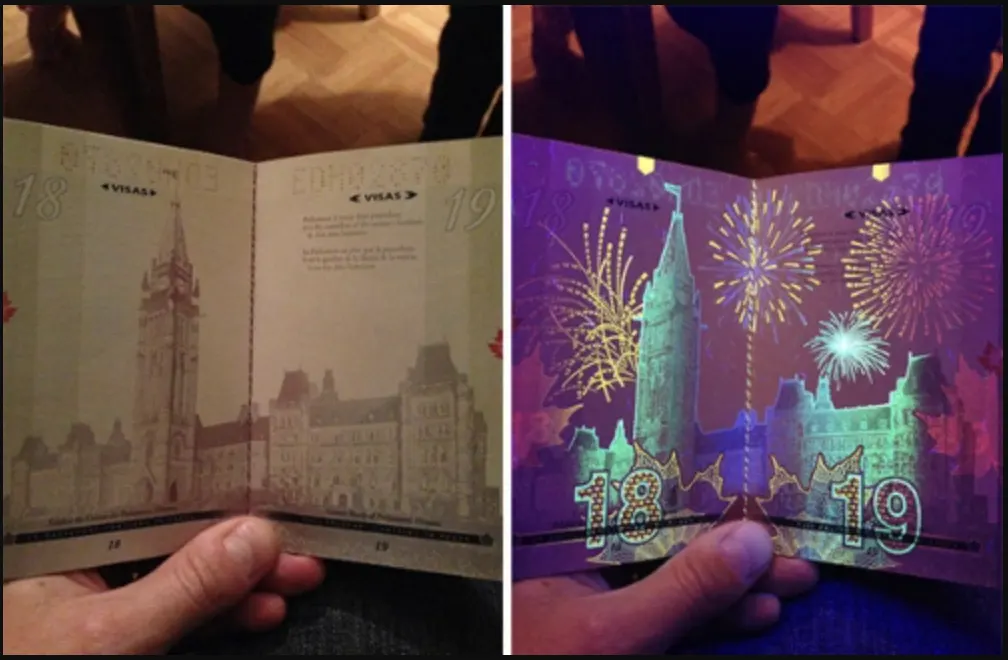 Hộ chiếu phát sáng của Canada